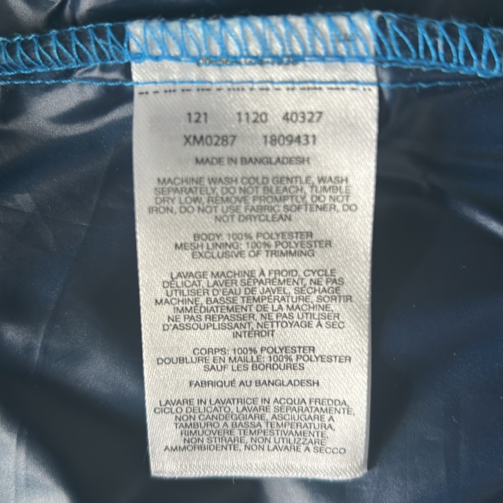 NWOT Columbia Men's Jacket Center Ridge Windbreaker Hooded Size XL Blue/Navy - Picture 11 of 13